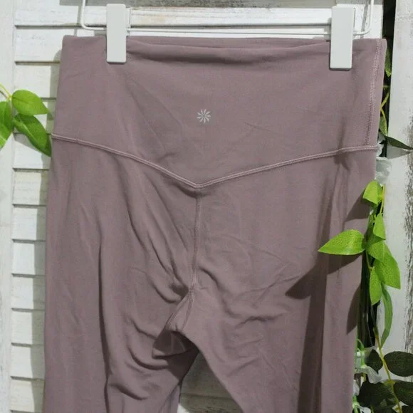 Athleta Ultra High-Rise Elation Floral Mauve Pastel Pink Leggings (1442) - Picture 10 of 11